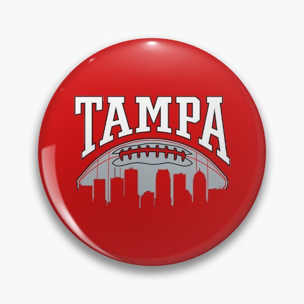 Item preview, Vintage Tampa Bay Football Team Grey White Art Gameday Skyline Sport Buccaneers Gifts designed and sold by JamesCarthyArt.