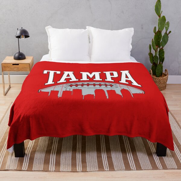 Item preview, Vintage Tampa Bay Football Team Grey White Art Gameday Skyline Sport Buccaneers Gifts designed and sold by JamesCarthyArt.