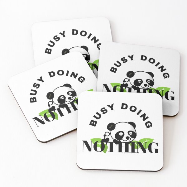 Item preview, BUSY DOING NOTHING, PANDA, LAZY PANDA,  designed and sold by R B Chrystal.