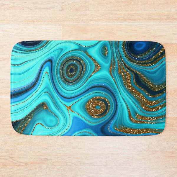 Item preview, Lapislazuli - Emerald Glamour Gold Glitter  Faux Marble  designed and sold by MysticMarble.