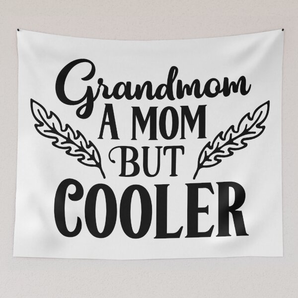 Item preview, Grandmom A Mom But Cooler in Black Colour designed and sold by MHabeeb.