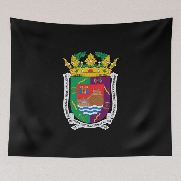 Item preview, malaga flag coat of arms designed and sold by mikoala50.