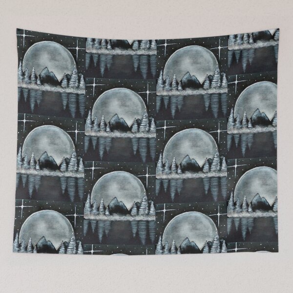 Item preview, Starry Full Moon night  designed and sold by JobanGrewal.