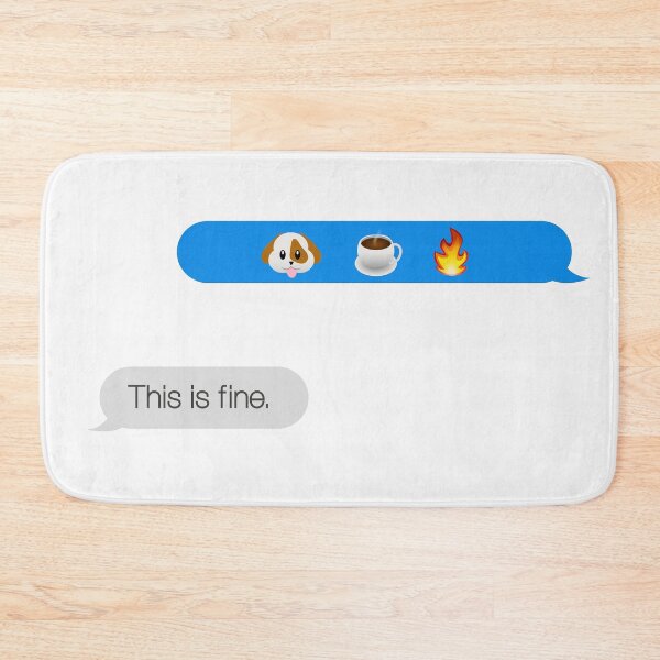 Item preview, This is fine meme chat designed and sold by gabyshiny.