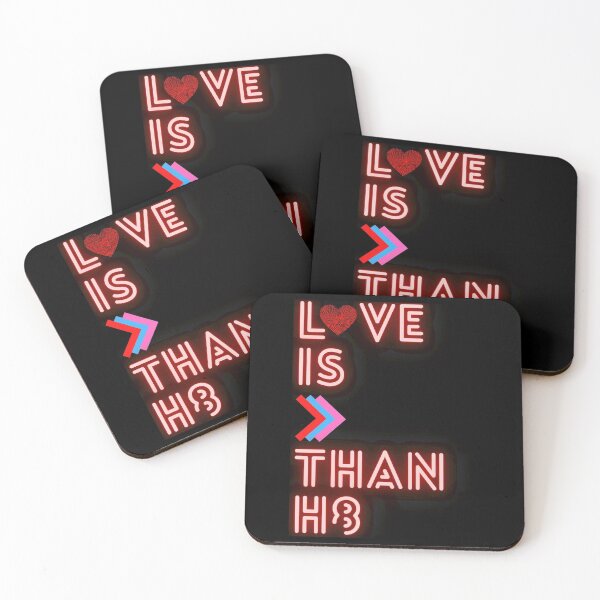 Item preview, LOVE IS GREATER THAN HATE (H8) Design designed and sold by LevelUpMerch.