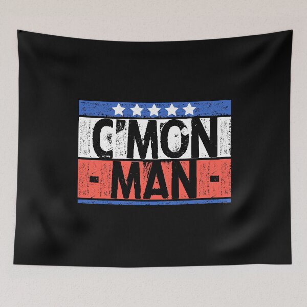 Item preview, C'mon Man Come on Man FunnyJoe Biden Quote American Flag Colors Distressed Design designed and sold by alenaz.