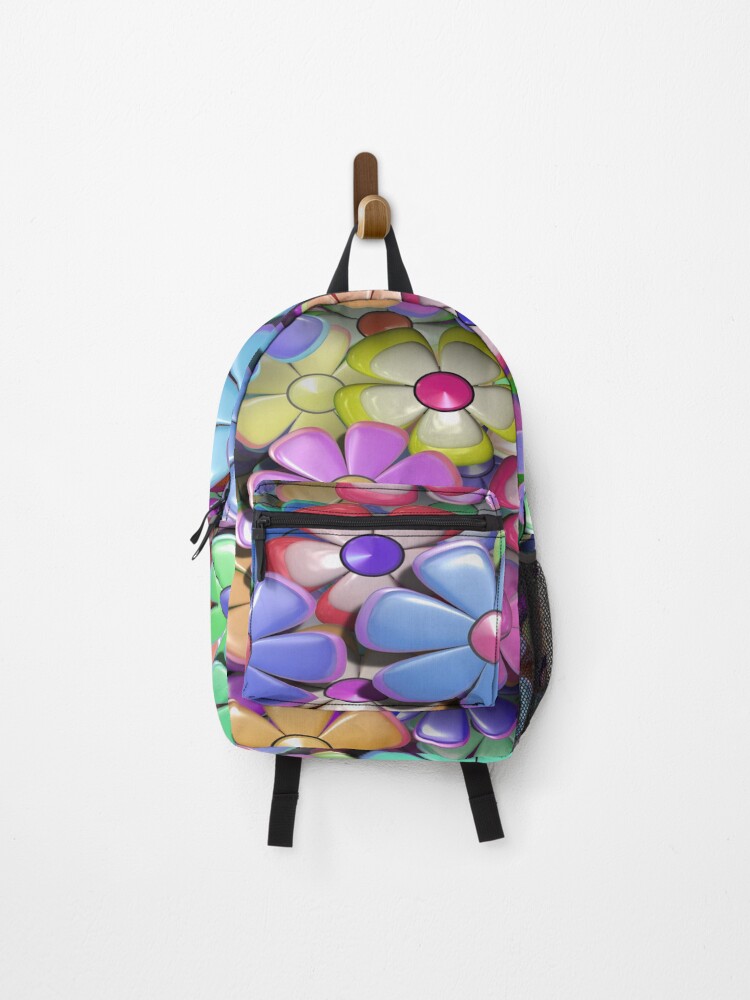 Thumbnail 1 of 3, Backpack, Flower Pattern Design designed and sold by paulahelit.