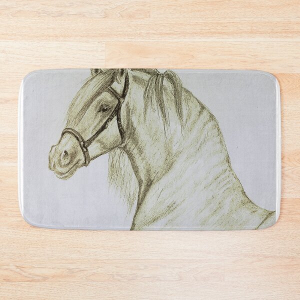 Item preview, Andalusian stallion portrait drawing designed and sold by horseaddicted.