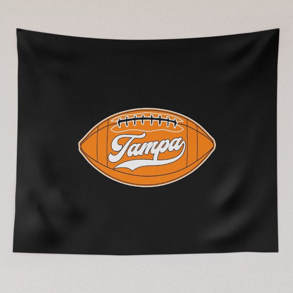 Item preview, Tampa Bay Football Team Goalline Gameday Orange White Art Buccaneers Sport Gifts designed and sold by JamesCarthyArt.