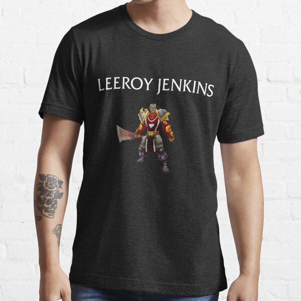Vista previa del artículo con la obra «Leeroy Jenkins», diseñado y vendido por Free Shipping ✨ TODAY ONLY!.