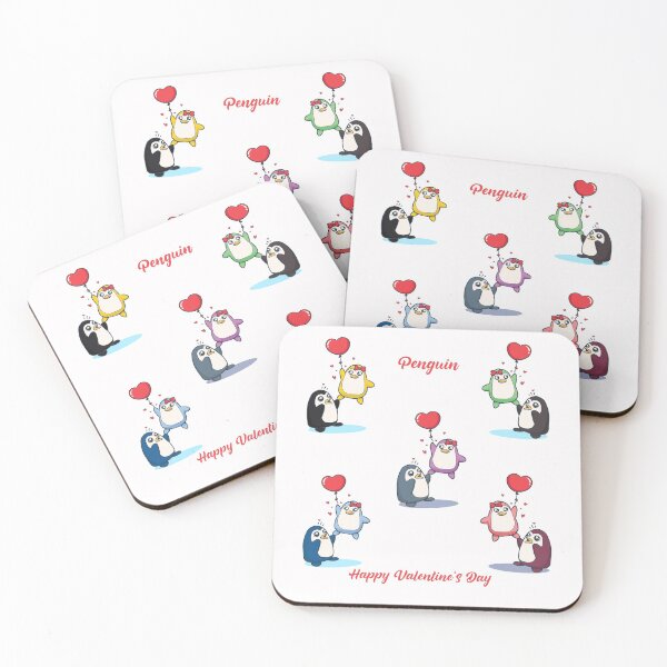 Item preview, Penguin Color Happy Valentine's Day  designed and sold by Haxino.