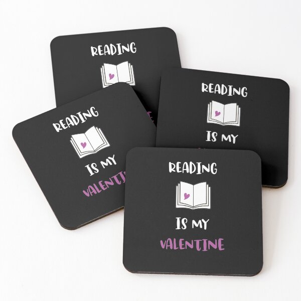 Item preview, Black and Pink Reading is my Valentine - Reading books is life and love designed and sold by MerlinTea.