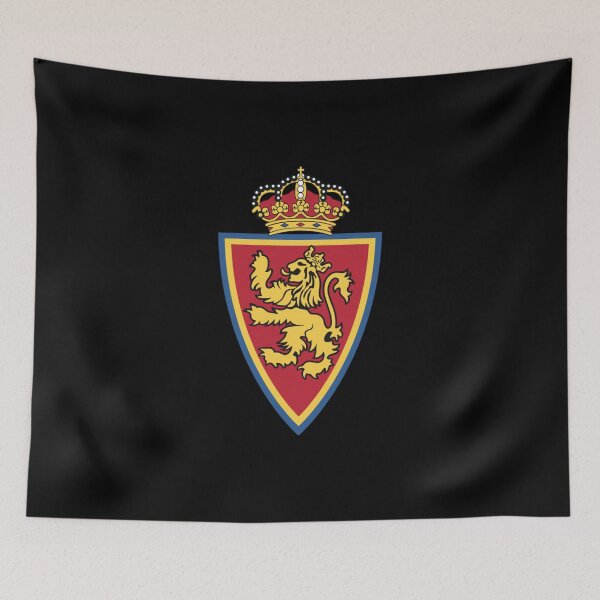 Item preview, real zaragoza futbol flag coat of arms designed and sold by Original1977.