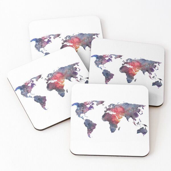 Item preview, The whole World in a Watercolor Galaxy designed and sold by RubatoArts.