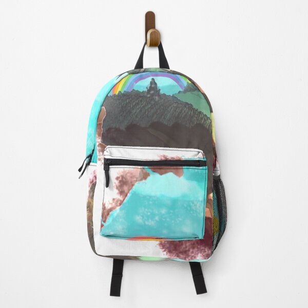 Item preview, MTN LP - Mountain with Rainbow and smile sun Tri-blend designed and sold by geohiba.