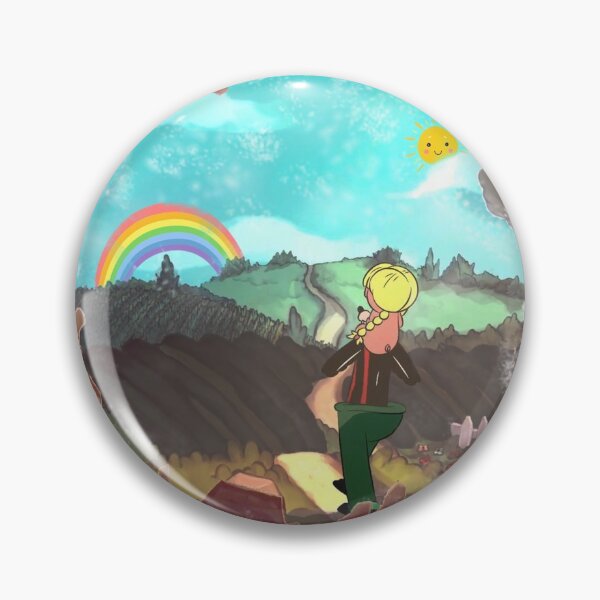 Item preview, MTN LP - Mountain with Rainbow and smile sun Tri-blend designed and sold by geohiba.