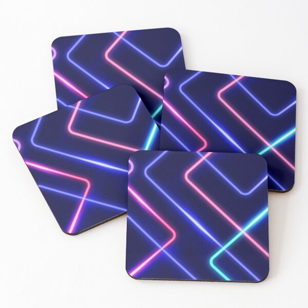 Item preview, Neon lines pattern designed and sold by Qudor.