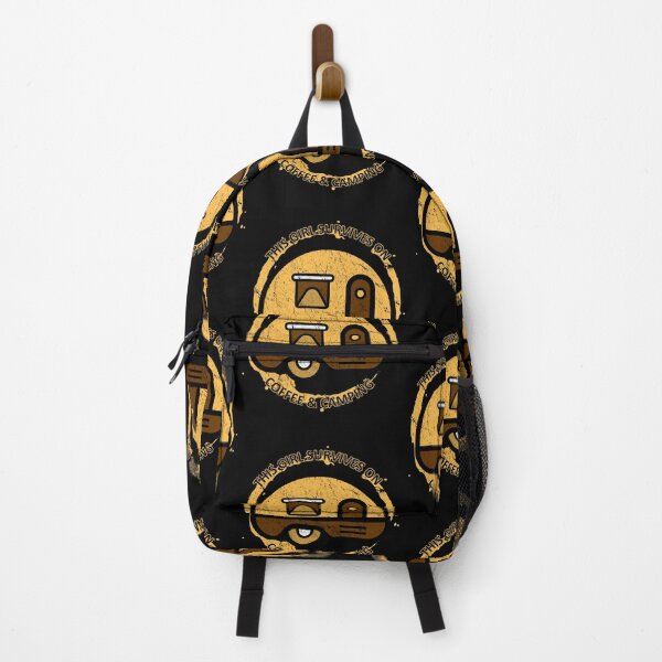 Item preview, This Girl Survives on Coffee and Camping designed and sold by TKsTees.