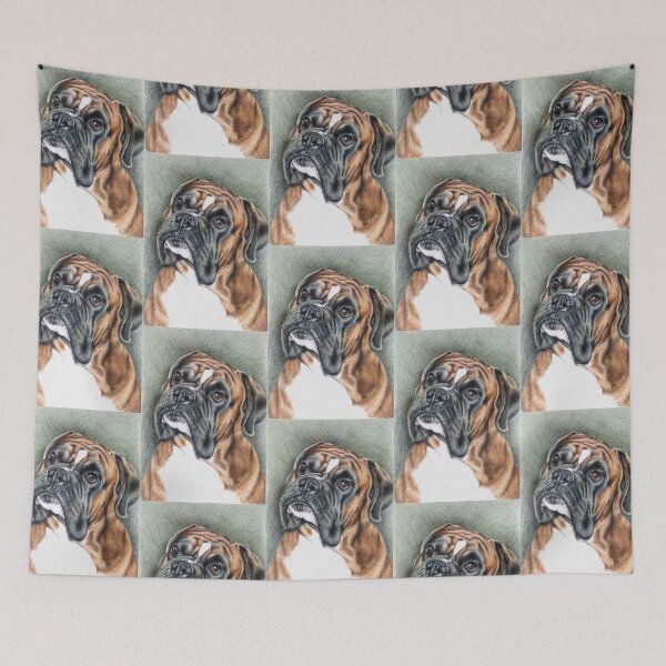 Item preview, The Boxer Portrait designed and sold by Arts & Dogs.