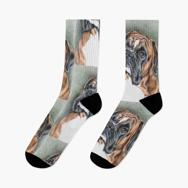 Item preview, The Boxer Portrait designed and sold by Arts & Dogs.
