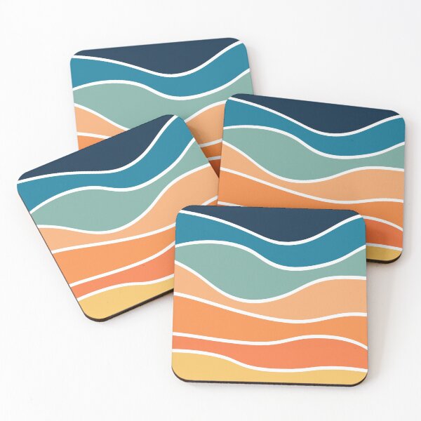 Item preview, Retro style colorful waves designed and sold by BattaAnastasia.