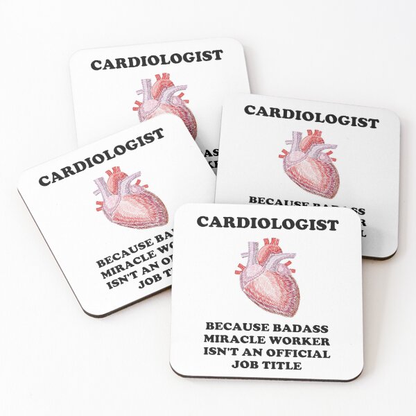 Item preview, Cardiologist Because Badass Miracle Worker Isn't An Official Job Title - Funny Cardiology  designed and sold by GasparArts.