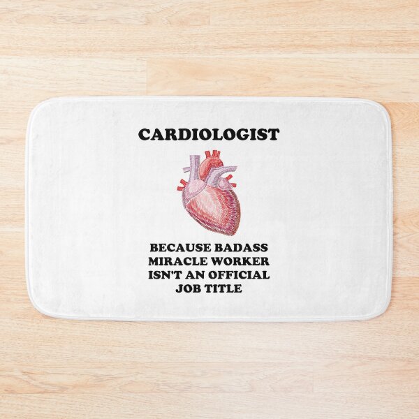 Item preview, Cardiologist Because Badass Miracle Worker Isn't An Official Job Title - Funny Cardiology  designed and sold by GasparArts.