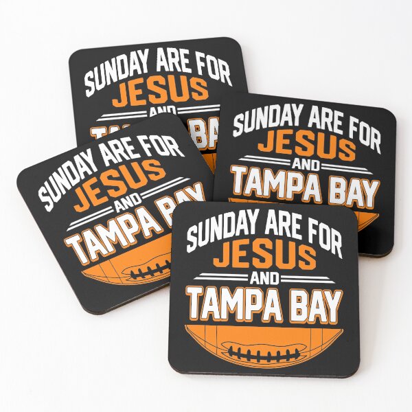 Item preview, Vintage Sunday Are For Jesus And Tampa Bay Football Team Orange White Art Gameday Goalline Sport Buccaneers Christian Gifts designed and sold by JamesCarthyArt.