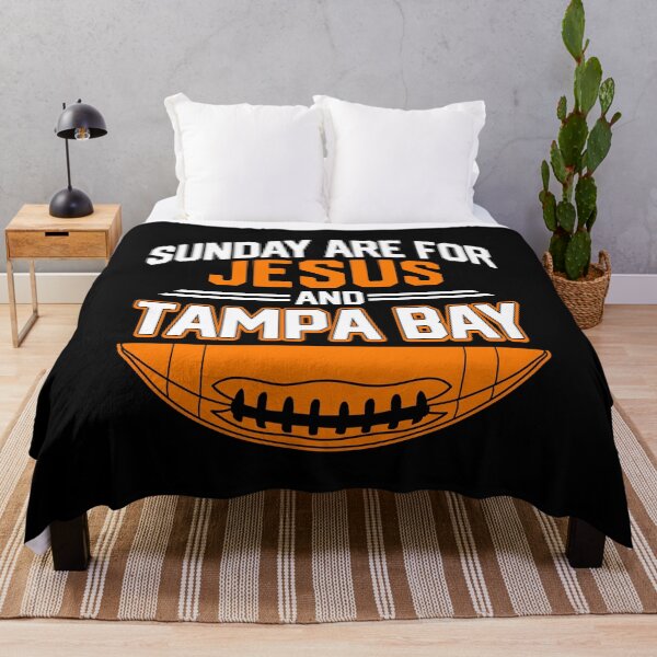 Item preview, Vintage Sunday Are For Jesus And Tampa Bay Football Team Orange White Art Gameday Goalline Sport Buccaneers Christian Gifts designed and sold by JamesCarthyArt.