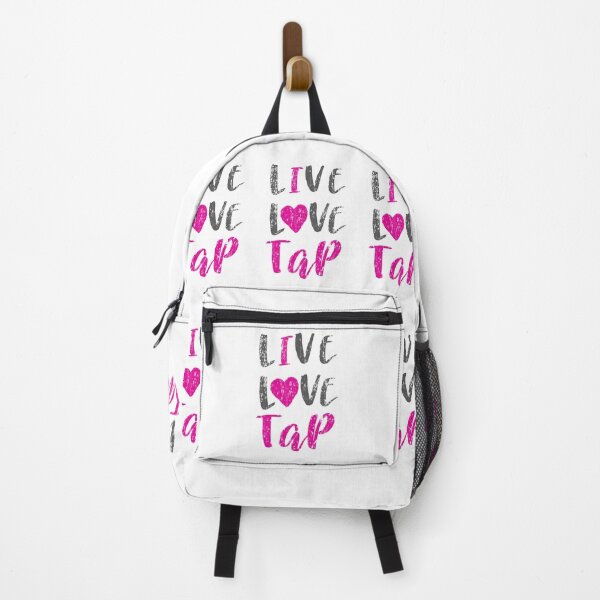 Item preview, Live Love Tap with pink heart. tap dancing design. The best fun gift for any dancer! tap dance art, #tapdanceart, tap fam designed and sold by TAP-DANCE-ART.