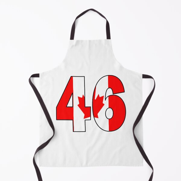 Item preview, Number 46 with Canadian flag on the background designed and sold by AllShirts21.