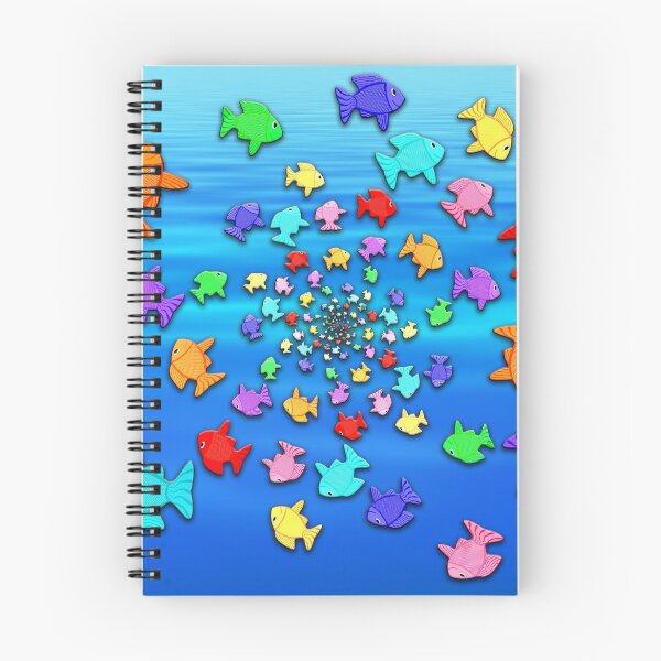 Item preview, Fractal Art School of Fish designed and sold by wolfepaw.