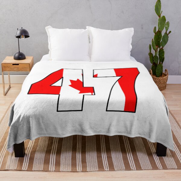 Item preview, Number 47 with Canadian flag on the background designed and sold by AllShirts21.