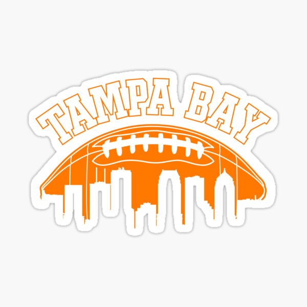 Vintage Tampa Bay Football Team Gameday Goalline Orange White Art