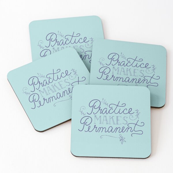 Item preview, Practice Makes Permanent designed and sold by MightySally.