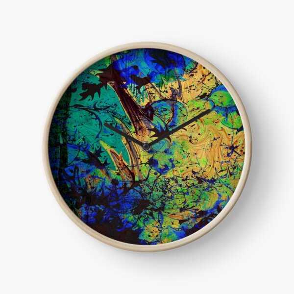 Abstract beach Clock