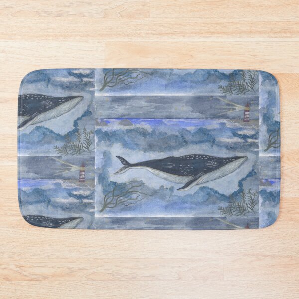 Item preview, Whale on a Stormy Night designed and sold by RoseGoldRabbit.