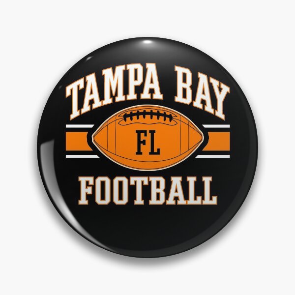Item preview, Vintage Tampa Bay Football Team Orange White Art Gameday Goalline Buccaneers Gifts designed and sold by JamesCarthyArt.