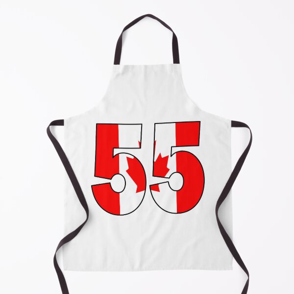 Item preview, Number 55 with Canadian flag on the background designed and sold by AllShirts21.