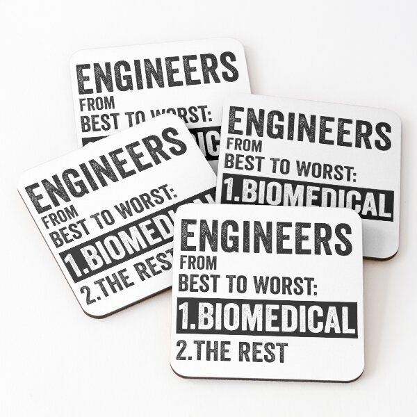 Item preview, Engineers From Best To Worst Biomedical Engineering, funny Biomedical Engineering designed and sold by SnapYourStyle.