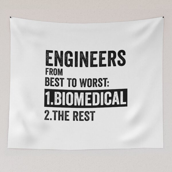 Item preview, Engineers From Best To Worst Biomedical Engineering, funny Biomedical Engineering designed and sold by SnapYourStyle.