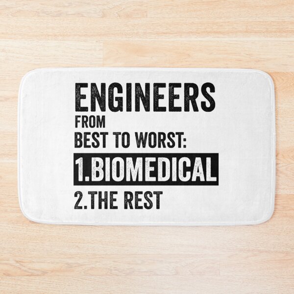 Item preview, Engineers From Best To Worst Biomedical Engineering, funny Biomedical Engineering designed and sold by SnapYourStyle.