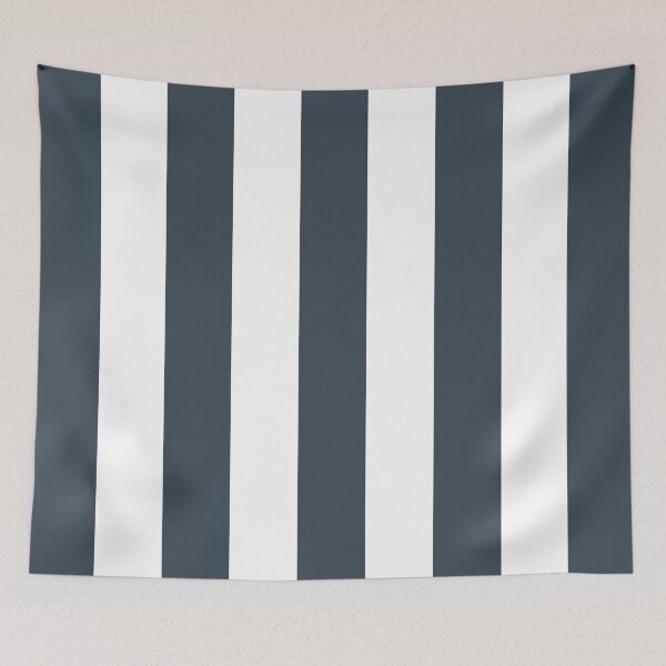 Item preview, Medium CHARCOAL GREY and WHITE Vertical STRIPES designed and sold by RachelMacht.