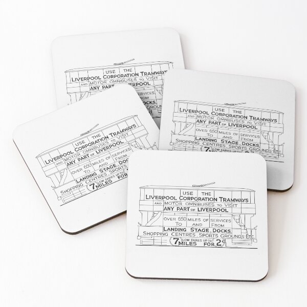 Item preview, LIVERPOOL TRAMWAYS designed and sold by ThrowbackAds.
