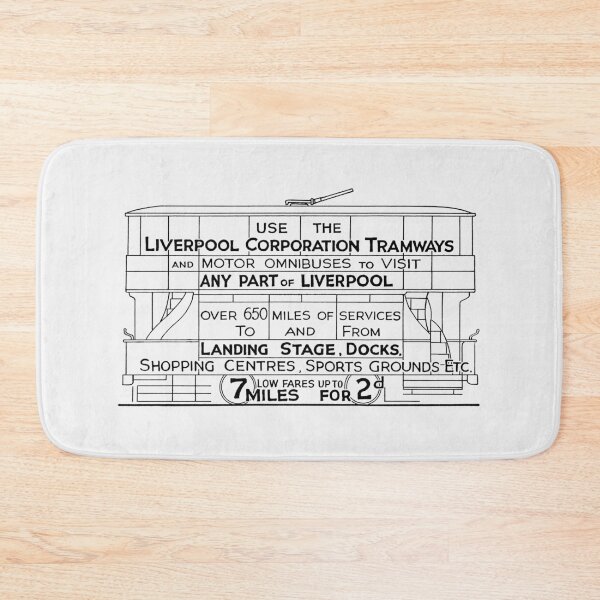 Item preview, LIVERPOOL TRAMWAYS designed and sold by ThrowbackAds.
