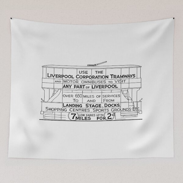 Item preview, LIVERPOOL TRAMWAYS designed and sold by ThrowbackAds.