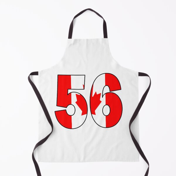 Item preview, Number 56 with Canadian flag on the background designed and sold by AllShirts21.
