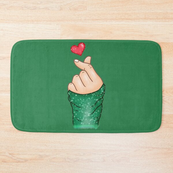 Aperçu de l'œuvre Kpop Main Doigt en Coeur Vert Emeraude créée et vendue par Jolly-Yosei.