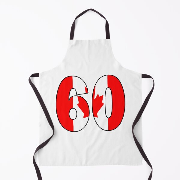 Item preview, Number 60 with Canadian flag on the background designed and sold by AllShirts21.