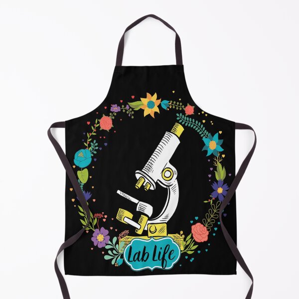 Item preview, LAB LIFE ROMANTIC RETRO FLOWERS MICROSCOPE MEDICAL LABORATORY SCIENTIST designed and sold by Hippiesole.